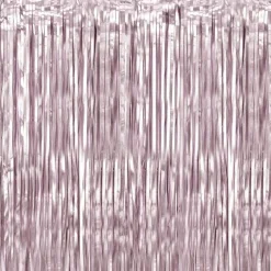 Dusky Pink Foil Curtain - 2.5M