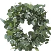Eucalyptus And White Berries Wreath
