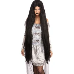 Extra Long Black Wig - 100Cm