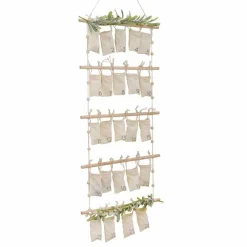 Fabric Christmas Advent Calendar Kit With Foliage
