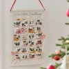 Fabric Christmas Scene Advent Calendar - 53Cm X 35Cm