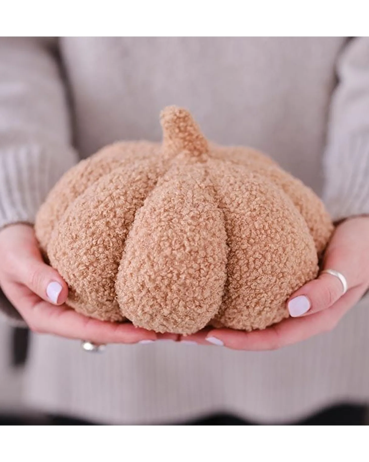 Fabric Pumpkin Decoration - Medium