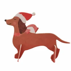Festive Sausage Dog Place Cards (6Pk)