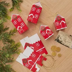 Fill Your Own Festive House Advent Calendar Boxes (24Pk)