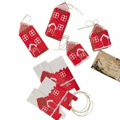 Fill Your Own Festive House Advent Calendar Boxes (24Pk)