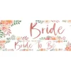 Floral Hen Party 'Bride To Be' Paper Banners - 1M (3Pk)