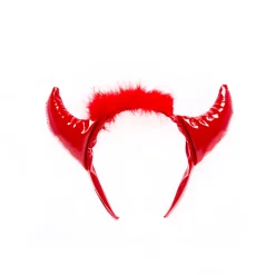 Fluffy Devil Horns Headband