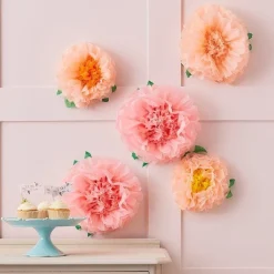 Fluffy Flower Decorations (6Pk)