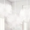 Fluffy White Tulle Decoration (3Pk)