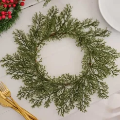 Foliage Christmas Plate Mats - 40Cm (4Pk)