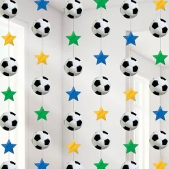 Football Hanging String Decorations - 2.1M (6Pk)