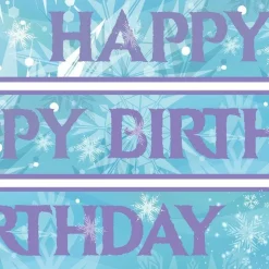Frozen Style Paper Banners - 1M (3Pk)