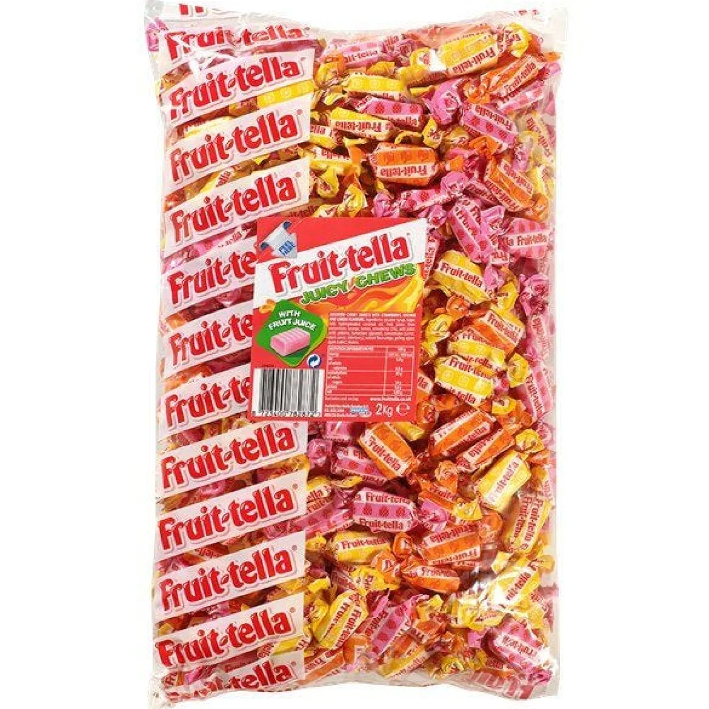 Fruit-Tella Juicy Chews Bulk Bag - 2Kg