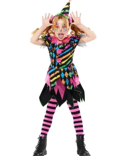 Funhouse Clown Dress - Childs Costume