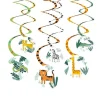 Get Wild Safari Hanging Swirl Decorations (6Pk)