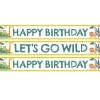 Get Wild Safari Paper Birthday Banners - 1M (3Pk)
