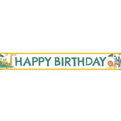 Get Wild Safari Paper Birthday Banners - 1M (3Pk)