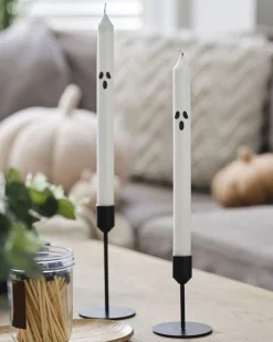 Ghost Face Dinner Candles (2Pk)