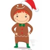 Gingerbread Boy Cardboard Cutout - 83Cm X 49Cm