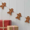 Gingerbread Man Wooden Christmas Bunting - 1.5M