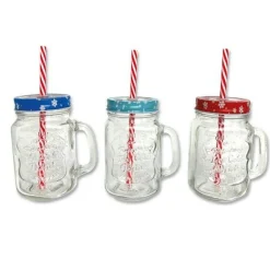 Glass Mason Jar - Assorted Designs