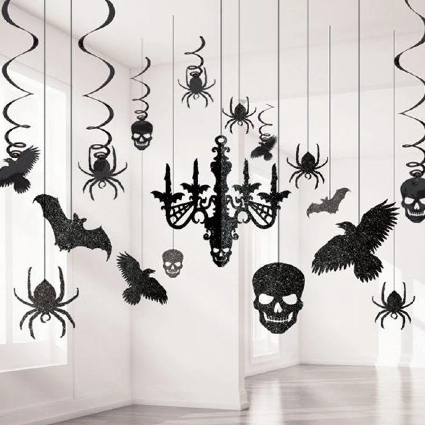 Glitter Chandelier Decorations Kit - 60Cm (17Pk)