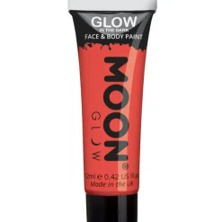 Glow In The Dark Body Paint - Red 12Ml
