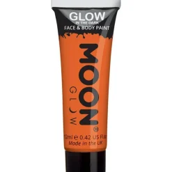 Glow In The Dark Face & Body Paint - Orange 12Ml