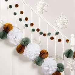 Gold & Silver Christmas Staircase Decorating Kit