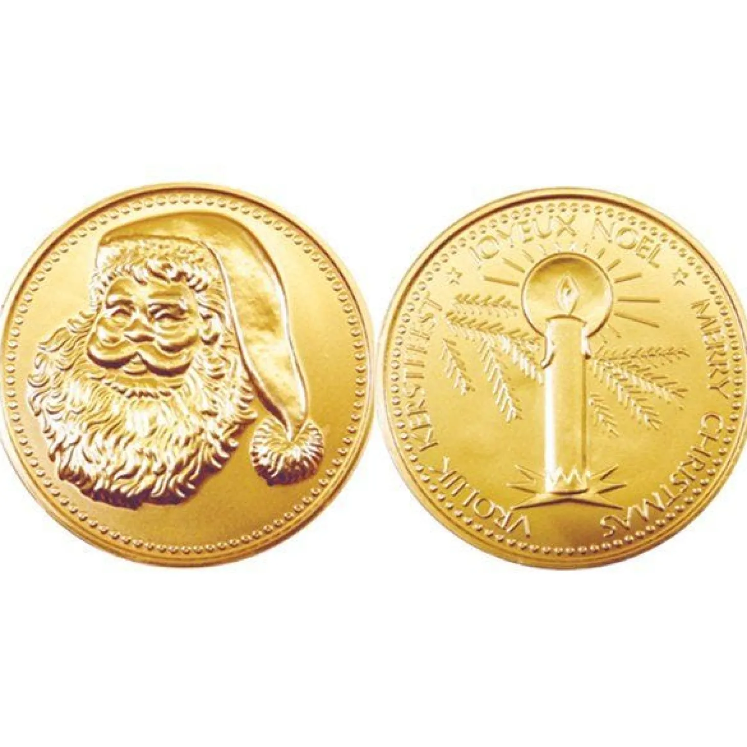 Gold Christmas Chocolate Coin - 58G