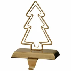 Gold Christmas Tree Stocking Holder - 17Cm