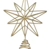 Gold 3D Wire Star Tree Topper
