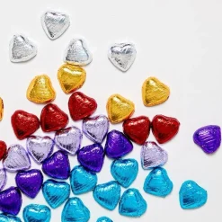 Gold Foil Chocolate Hearts X20