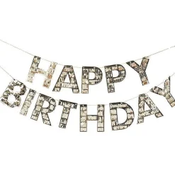 Gold Foil Fringe Letter Bunting - 1.5M