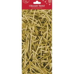 Gold Glimmer Shredded Tissue Paper (20G Pack)