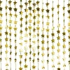 Gold Glitter Star Foil Backdrop Curtain - 2M