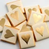 Gold Heart Chocolate Neapolitans X50