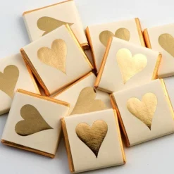 Gold Heart Chocolate Neapolitans X50