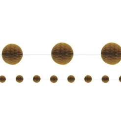 Gold Honeycomb Garland Decoration - 2.1M