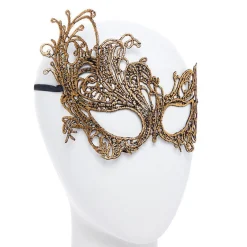 Gold Lace Masquerade Mask