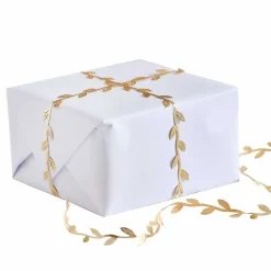 Gold Leaf Christmas Ribbon - 3M