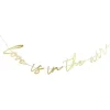 Gold Love Is In The Air Letter Banner - 2M