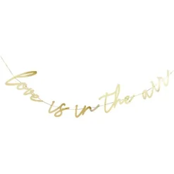 Gold Love Is In The Air Letter Banner - 2M