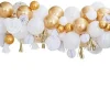 Gold Mix Balloon Garland With Decorations - 80 Balloons
