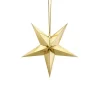Gold Paper Hanging Star - 30Cm
