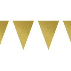 Gold Plastic Bunting - 10M
