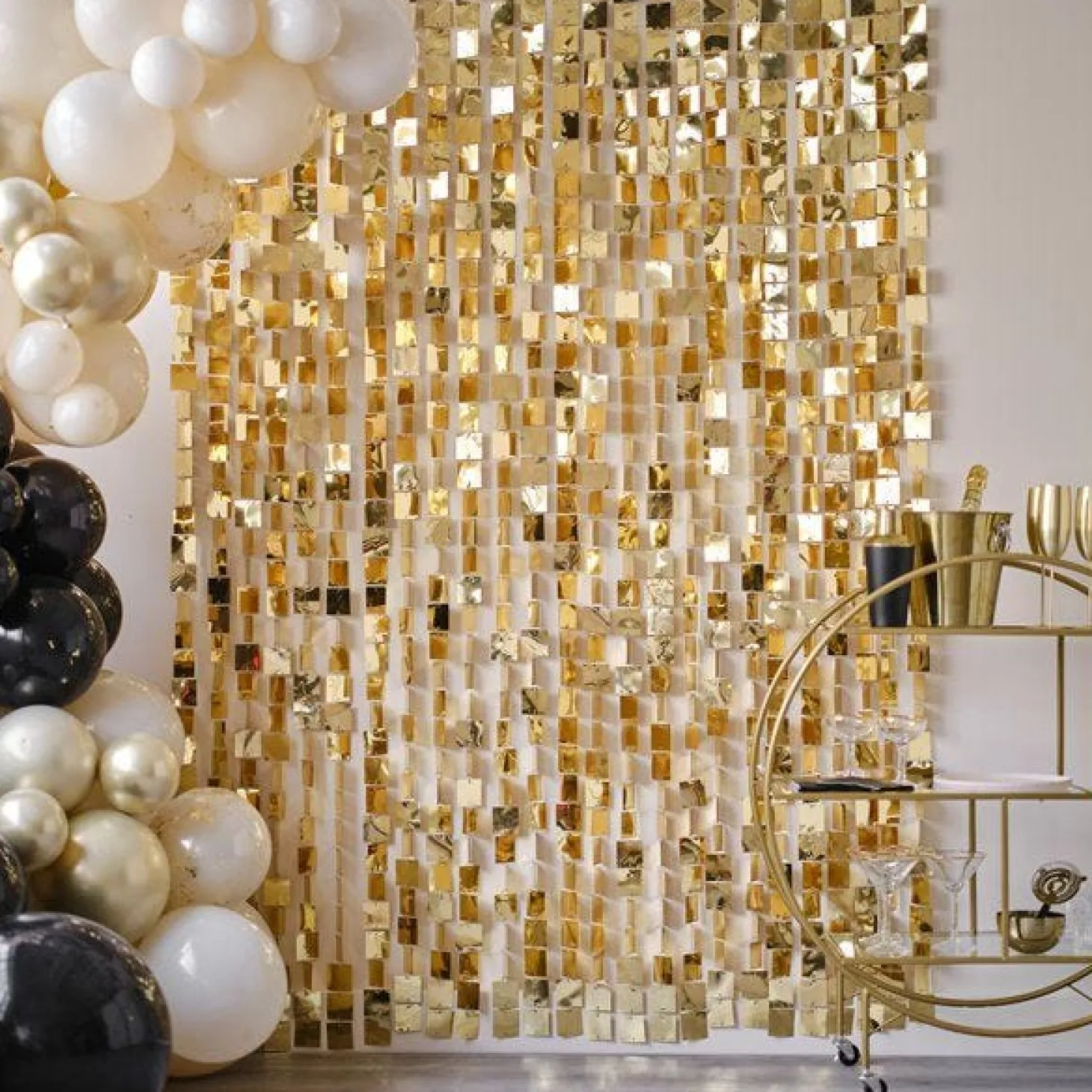 Gold Sequin Wall Backdrop