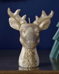 Gold Stag Head Candles