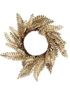 Gold Wreath Napkin Rings (4Pk)