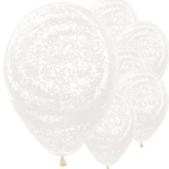Graffiti Frosty White Balloons - 12" Latex (25Pk)